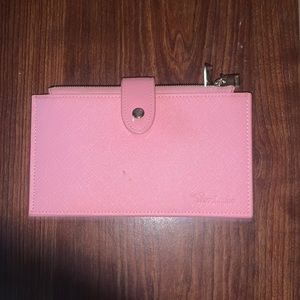 Pink clutch wallet